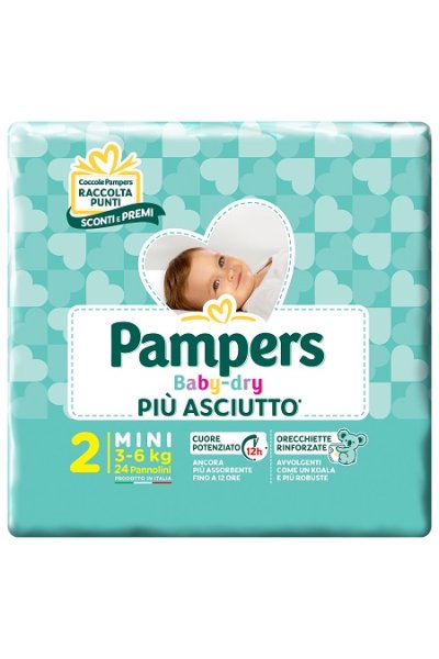 PAMPERS BABY DRY DWCT MIN24 BS PAMPERS BABY DRY DWCT MIN24 BS