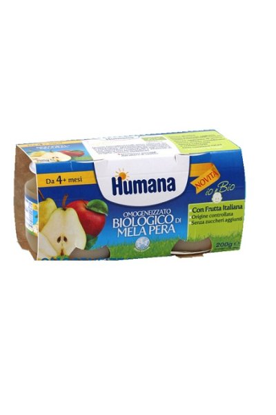 HUMANA OMOG ME/PERA BIO 2X100G HUMANA OMOG ME/PERA BIO 2X100G