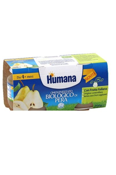 HUMANA OMOG PERA BIO 2X100G HUMANA OMOG PERA BIO 2X100G