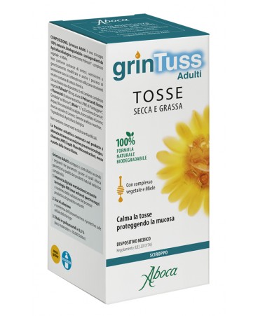 ABOCA grintuss adulti sciroppo per tosse secca e produttiva 180 g.