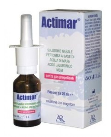 ACTIMAR soluzione nasale ipertonica a base di acqua di mare e acido ialuronico 3% spray+MSM