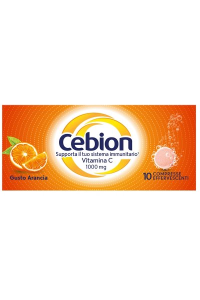 cebion effervescente vitamina C gusto arancia 10 compresse cebion effervescente vitamina C gusto arancia 10 compresse
