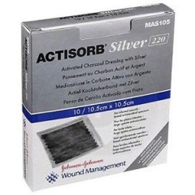 ACTISORB SILV 220 10,5X10,5  3PZ