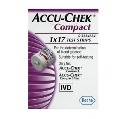 ACCU CHEK COMPACT STRISCE 17 PZ