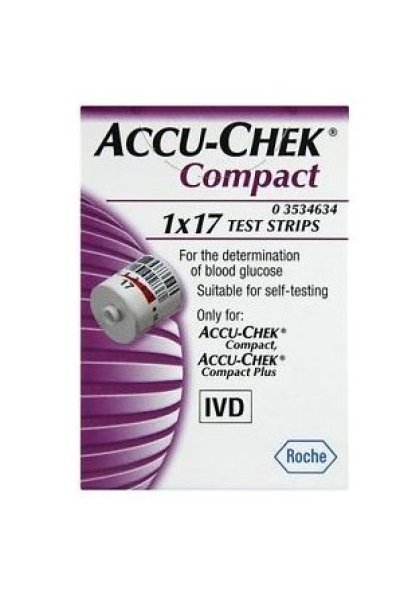 ACCU CHEK COMPACT STRISCE 17 PZ ACCU CHEK COMPACT STRISCE 17 PZ