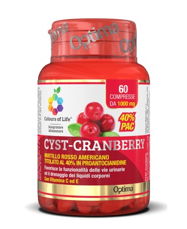 CRANBERRY C/VIT C E 60CPR OPTIMA