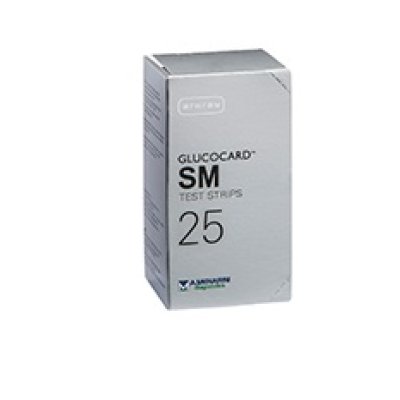 GLUCOCARD-SM TEST STRIPS 25PZ