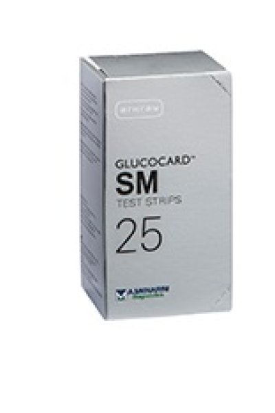 GLUCOCARD-SM TEST STRIPS 25PZ GLUCOCARD-SM TEST STRIPS 25PZ