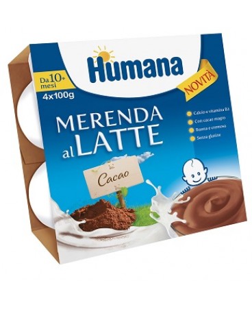 HUMANA MERENDA LATTE CIOC 4X100G