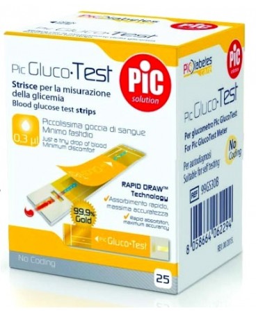 GLUCOTEST STRISCE PIC 25PZ