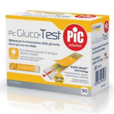 GLUCOTEST STRISCE PIC 50PZ GLUCOTEST STRISCE PIC 50PZ