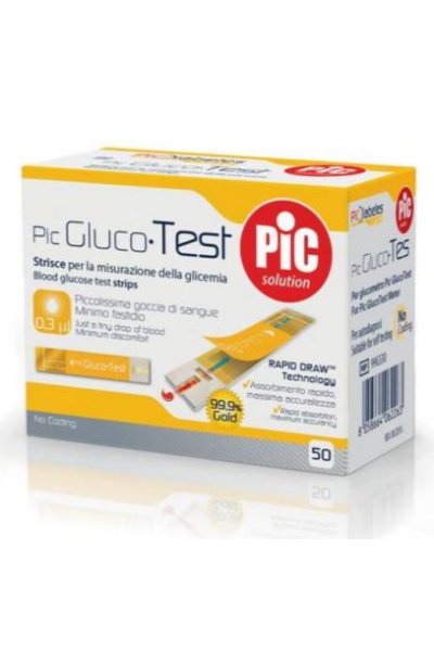 GLUCOTEST STRISCE PIC 50PZ GLUCOTEST STRISCE PIC 50PZ
