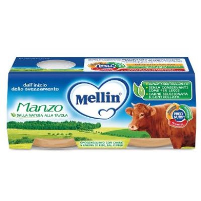 MELLIN OMOG MANZO 2X80G MELLIN OMOG MANZO 2X80G