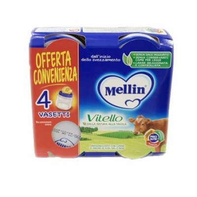 MELLIN OMOG VITELLO 4X80G MELLIN OMOG VITELLO 4X80G