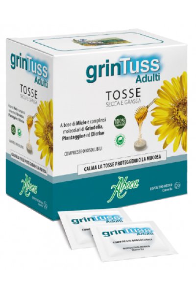 ABOCA grintuss adulti 20 compresse orosolubili per tosse secca e grassa ABOCA grintuss adulti 20 compresse orosolubili per tosse secca e grassa