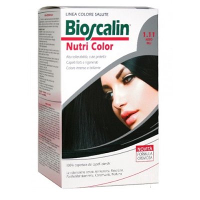 BIOSCALIN NUTRICOLOR tintura per capelli tonalitÃ  1.11 nero-blu 