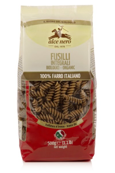 FUSILLI 100% FARRO INTEGRAL ALCE FUSILLI 100% FARRO INTEGRAL ALCE