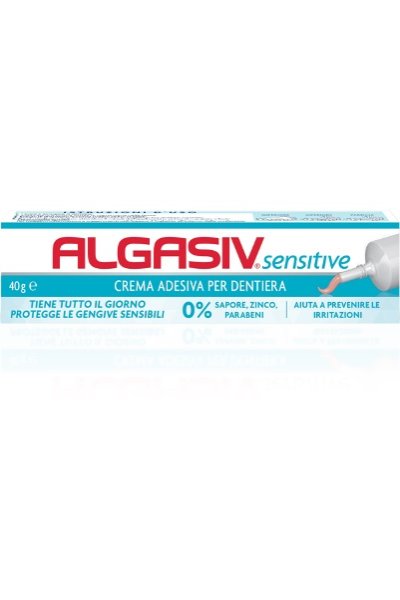 ALGASIV SENSITIVE crema adesiva per dentiera 40 grammi  ALGASIV SENSITIVE crema adesiva per dentiera 40 grammi
