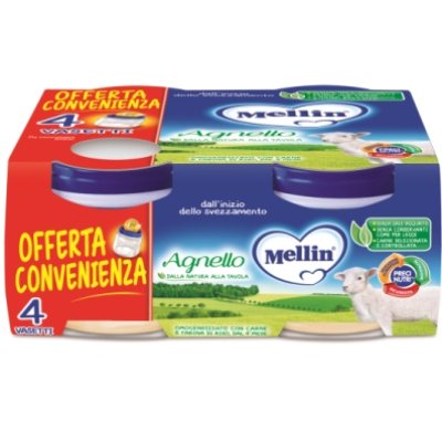 MELLIN-OMO.AGNELLO 4X80G