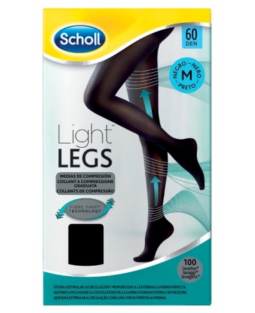 SCHOLL LIGHTLEGS60 DEN M NERO