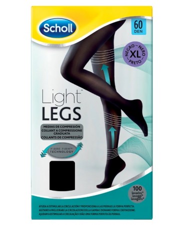 SCHOLL LIGHTLEGS60 DEN XL NERO