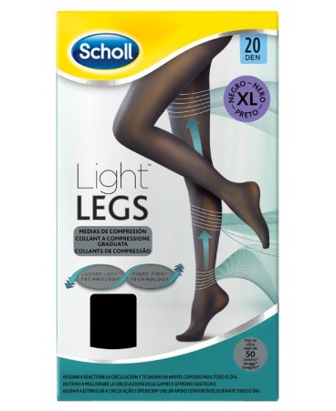 SCHOLL LIGHTLEGS20 DEN XL NERO