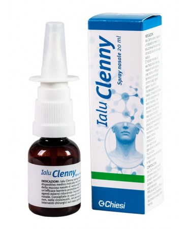 ialu clenny soluzione con acido ialuronico per idratazione, riparazione e protezione della mucosa nasale 20 ml. 