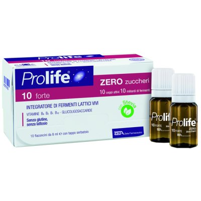 PROLIFE ZERO ZUCCHERI 10 miliardi integratore di fermenti lattici 10 flaconcini 8 ml. PROLIFE ZERO ZUCCHERI 10 miliardi integratore di fermenti lattici 10 flaconcini 8 ml.