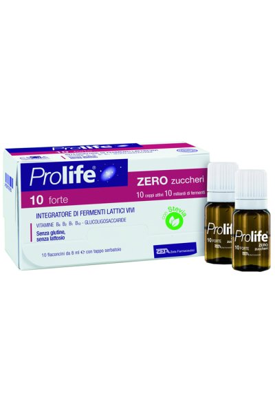 PROLIFE ZERO ZUCCHERI 10 miliardi integratore di fermenti lattici 10 flaconcini 8 ml. PROLIFE ZERO ZUCCHERI 10 miliardi integratore di fermenti lattici 10 flaconcini 8 ml.