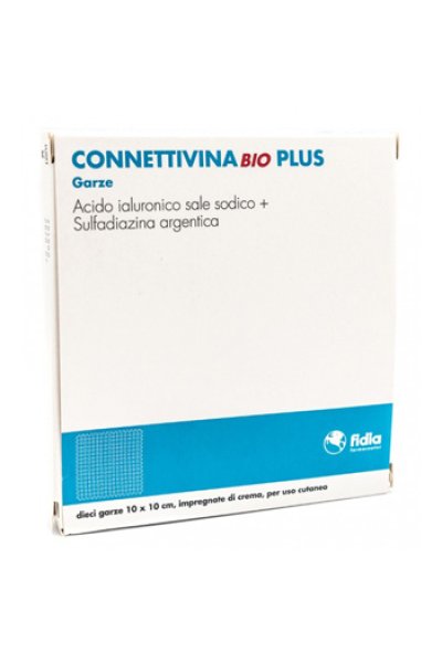 CONNETTIVINABIO plus 10 garze 10x10 cm. indicate per il trattamento di lesioni cutanee CONNETTIVINABIO plus 10 garze 10x10 cm. indicate per il trattamento di lesioni cutanee