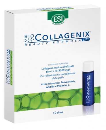 ESI biocollagenix integratore a base di callagene marino idrolizzato 10 drink 