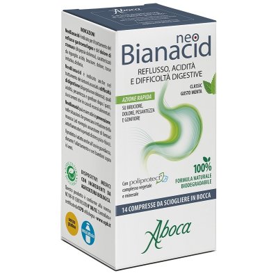 ABOCA neobianacid aciditÃ  e reflusso 14 compresse 1,55 grammi