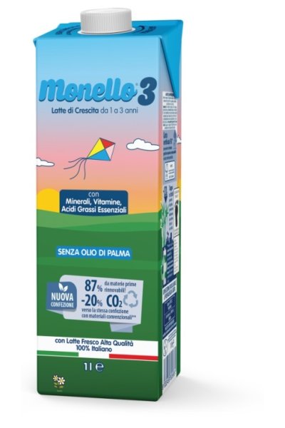 MONELLO 3  1/3ANNI LATTE 1LT MONELLO 3  1/3ANNI LATTE 1LT