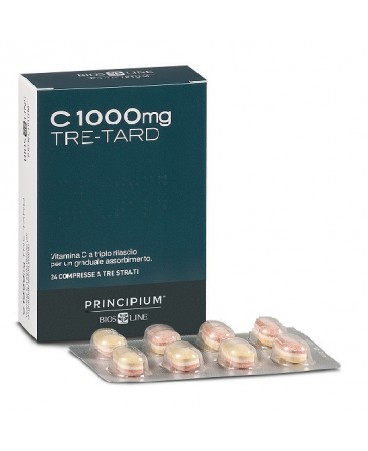 BIOS LINE PRINCIPIUM C 1000 mg tre-tard integratore ad alto dosaggio di Vitamina C 24 compresse 