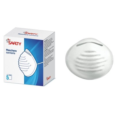 MASCHERA SANITARIA 5PZ SAF