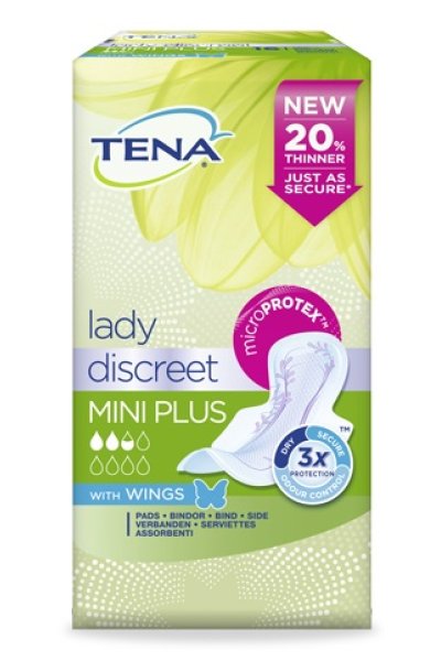 TENA LADY DISCREET MINI PLUS W TENA LADY DISCREET MINI PLUS W
