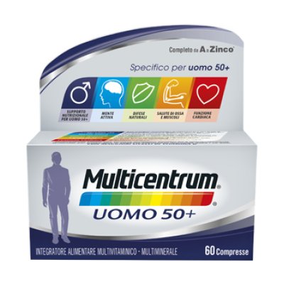 MULTICENTRUM UOMO 50+ 60CPR MULTICENTRUM UOMO 50+ 60CPR