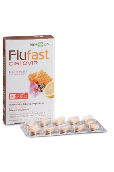 BIOS LINE flu fast apix con cistovir integratore con propoli, semi di pompelmo, CistoVir, vitamina C e zinco 12 compresse  BIOS LINE flu fast apix con cistovir integratore con propoli, semi di pompelmo, CistoVir, vitamina C e zinco 12 compresse