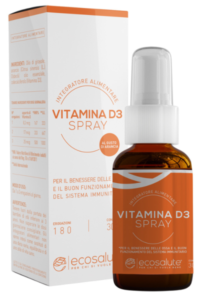 VITAMINA D3 SPRAY 30ML ECOSALUT VITAMINA D3 SPRAY 30ML ECOSALUT