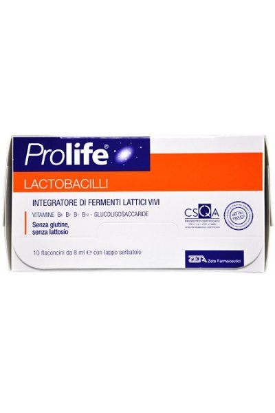 PROLIFE LACTOBACILLI FAVORISCE L’EQUILIBRIO QUOTIDIANO DELLA FLORA BATTERICA INTESTINALE 10 FLACONCINI 8 ML. PROLIFE LACTOBACILLI FAVORISCE L’EQUILIBRIO QUOTIDIANO DELLA FLORA BATTERICA INTESTINALE 10 FLACONCINI 8 ML.