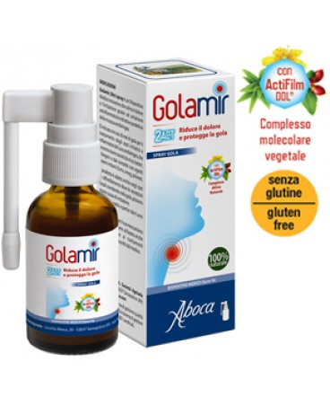 ABOCA golamir 2ACT spray con azione antinfiammatoria indiretta e protettiva della mucosa orofaringea 30 ml. 