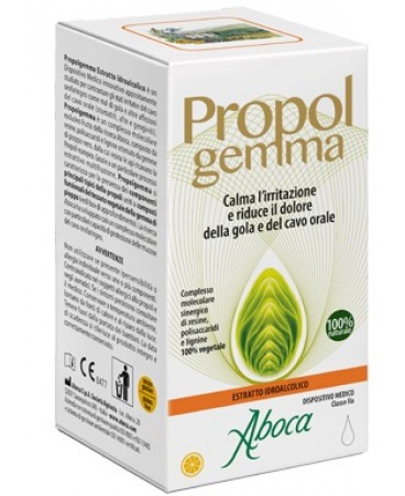 ABOCA propolgemma estratto idroalcolico indicato per mal di gola e altre affezioni del cavo orale 30 ml. 