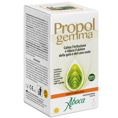 ABOCA propolgemma estratto idroalcolico indicato per mal di gola e altre affezioni del cavo orale 30 ml. 