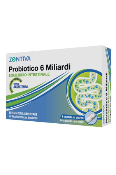 ZENTIVA PROBIOTICO 6MLD 24CPS ZENTIVA PROBIOTICO 6MLD 24CPS