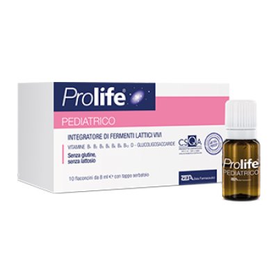 PROLIFE PEDIATRICO fermenti lattici per bambini 12 flaconcini 8 ml. PROLIFE PEDIATRICO fermenti lattici per bambini 12 flaconcini 8 ml.