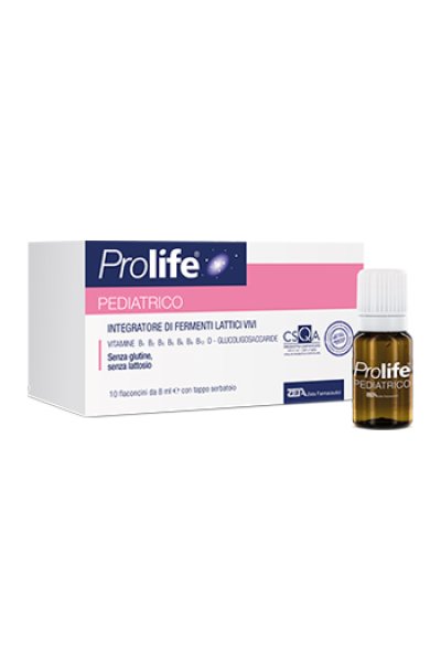PROLIFE PEDIATRICO fermenti lattici per bambini 12 flaconcini 8 ml. PROLIFE PEDIATRICO fermenti lattici per bambini 12 flaconcini 8 ml.