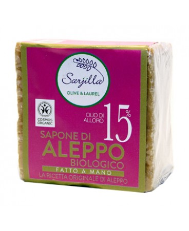 SAPONE ALEPPO CUBO 15% BIO200G