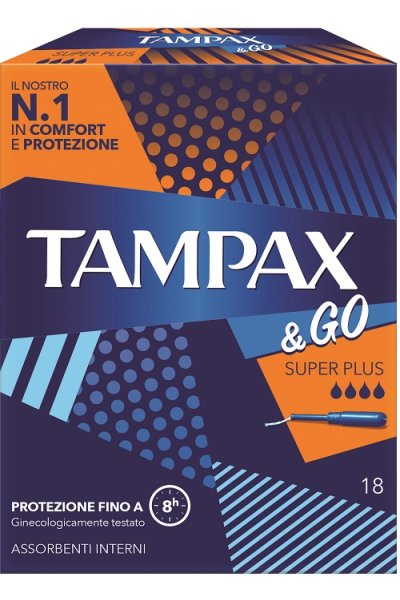 TAMPAX &GO SUPER PLUS 18PZ 0792 TAMPAX &GO SUPER PLUS 18PZ 0792