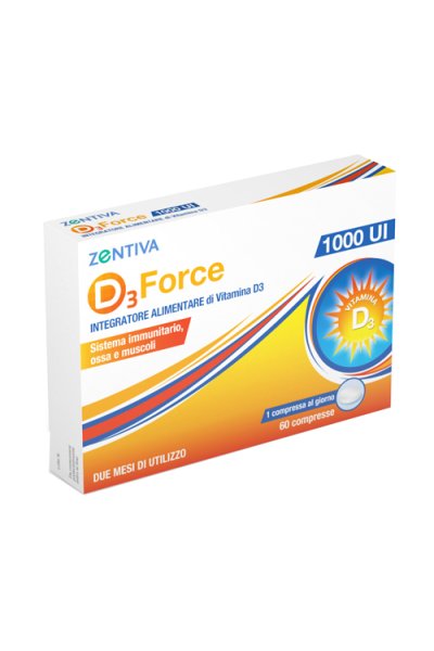 ZENTIVA D3 FORCE 1000UI 60CPR ZENTIVA D3 FORCE 1000UI 60CPR