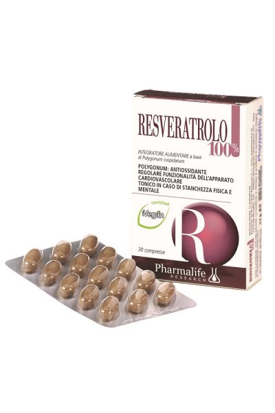RESVERATROLO 100% 30CPR PHARMAL RESVERATROLO 100% 30CPR PHARMAL